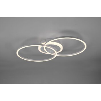 Reality Arribo Lámpara de Techo LED Titanio, 3 luces, Mando a distancia, Cambia de color