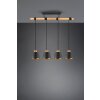 Trio-Leuchten Harris Lámpara Colgante Negro, 4 luces