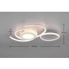 Trio-Leuchten Jive Lámpara de Techo LED Blanca, 1 luz, Mando a distancia