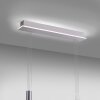 Paul-Neuhaus Q-ETIENNE Lámpara Colgante LED Acero bruñido, 3 luces, Mando a distancia