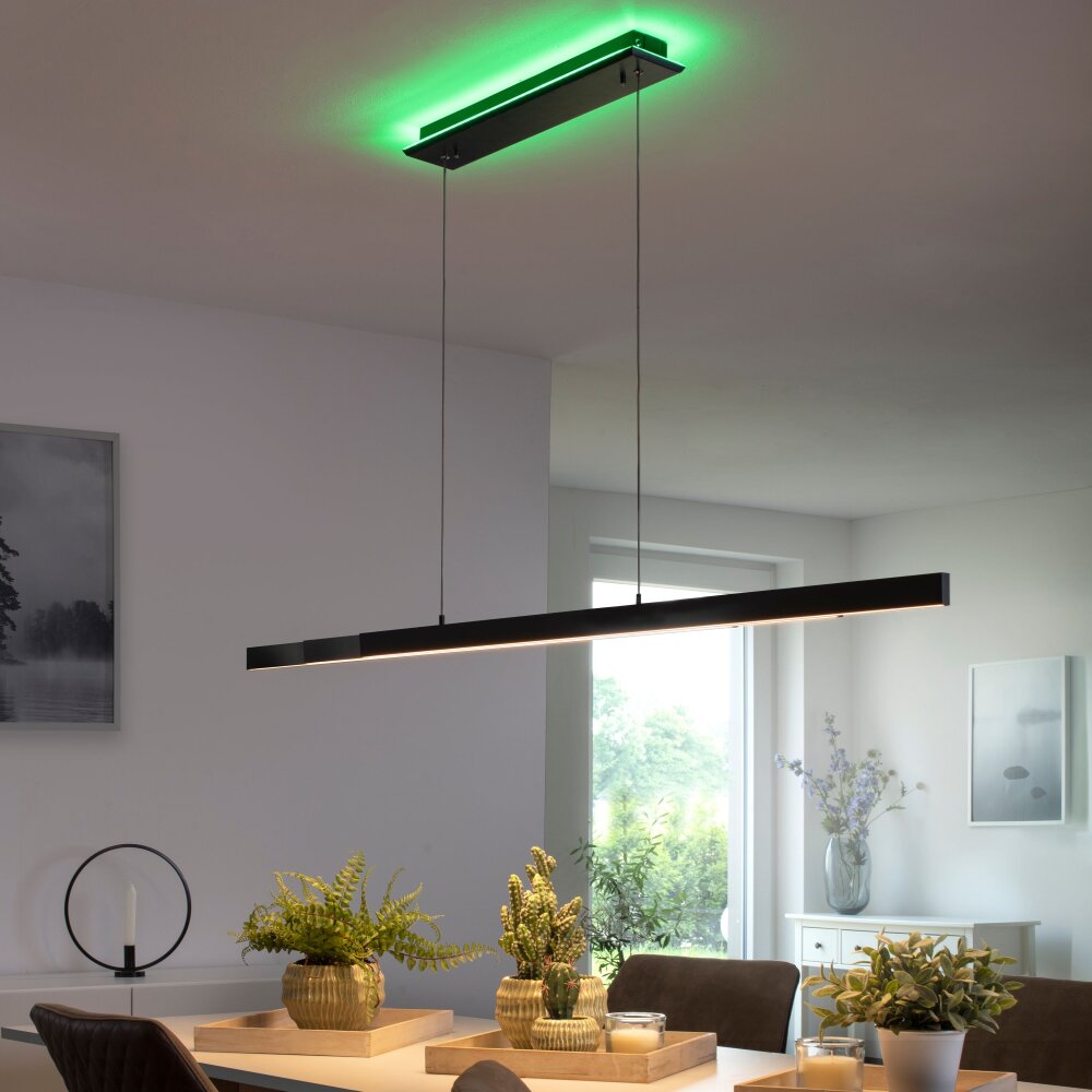 Paul-Neuhaus Q-ARIAN Lámpara Colgante LED Antracita, 4 luces, Mando a distancia main product photo