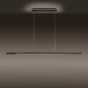 Paul-Neuhaus Q-ARIAN Lámpara Colgante LED Antracita, 4 luces, Mando a distancia