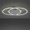 Paul-Neuhaus YUKI Lámpara de Techo LED Acero bruñido, 3 luces, Mando a distancia