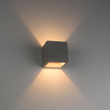 Paul-Neuhaus ETON Aplique Gris, Negro, 1 luz