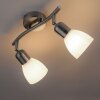 Leuchten-Direkt KARO Lámpara de Techo Acero bruñido, 2 luces