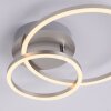 Leuchten-Direkt IVANKA Lámpara de Techo LED Acero bruñido, 1 luz
