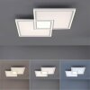 Leuchten-Direkt EDGING Lámpara de Techo LED Blanca, 1 luz, Mando a distancia