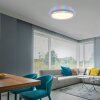 Leuchten-Direkt GALACTICA Lámpara de Techo LED Blanca, 1 luz, Mando a distancia, Cambia de color