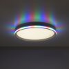 Leuchten-Direkt GALACTICA Lámpara de Techo LED Blanca, 1 luz, Mando a distancia, Cambia de color