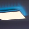 Leuchten-Direkt GUSTAV Lámpara de Techo LED Blanca, 1 luz, Mando a distancia, Cambia de color