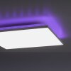 Leuchten-Direkt GUSTAV Lámpara de Techo LED Blanca, 1 luz, Mando a distancia, Cambia de color