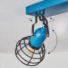 Builako Lámpara de Techo Azul, Negro, 2 luces