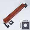 Byremo Poste de Jardín Madera oscura, Negro, 1 luz