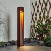 Byremo Poste de Jardín Madera oscura, Negro, 1 luz