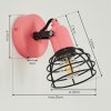 Builako Aplique Rosa, Negro, 1 luz