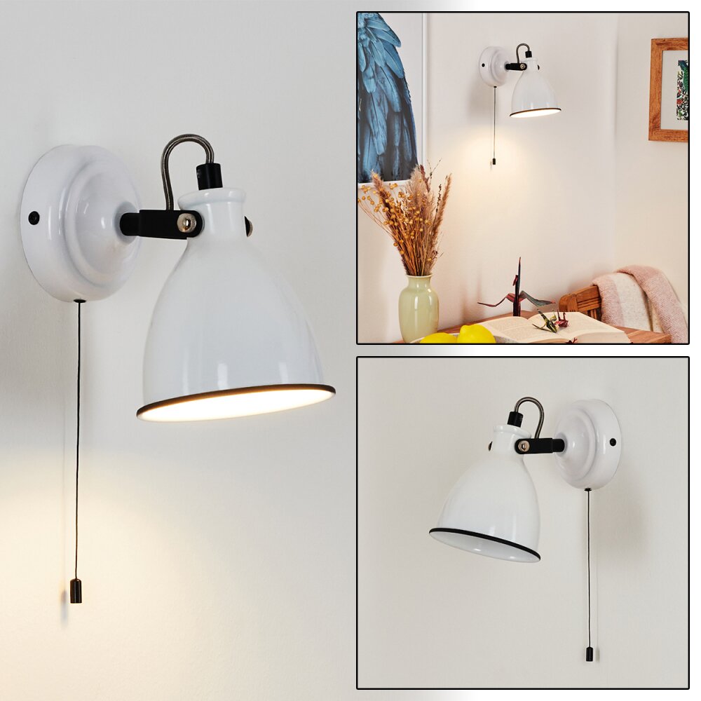 Selki Aplique Negro, Blanca, 1 luz main product photo