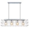 Globo MERRIL Lámpara Colgante Galvanizado, 4 luces