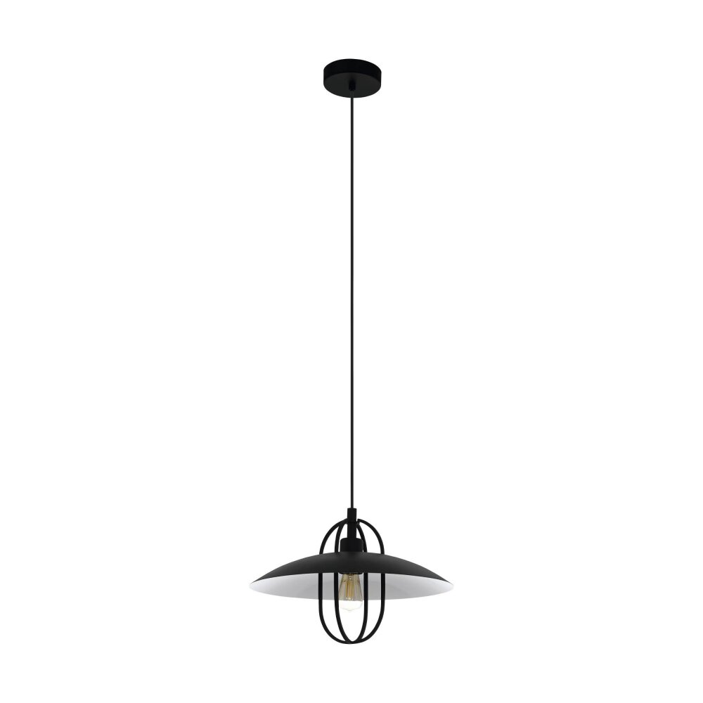 Eglo CREGAN Lámpara Colgante Negro, Blanca, 1 luz main product photo