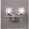 Mantra CUADRAX SATIN Aplique Níquel-mate, 2 luces