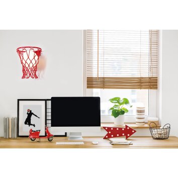 Mantra BASKETBALL Aplique Rojo, 1 luz