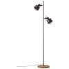 Brilliant-Leuchten Unity Lámpara de Pie Crudo, Negro, 2 luces