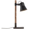 Brilliant-Leuchten Decca Lámpara de mesa Madera oscura, Negro, 1 luz