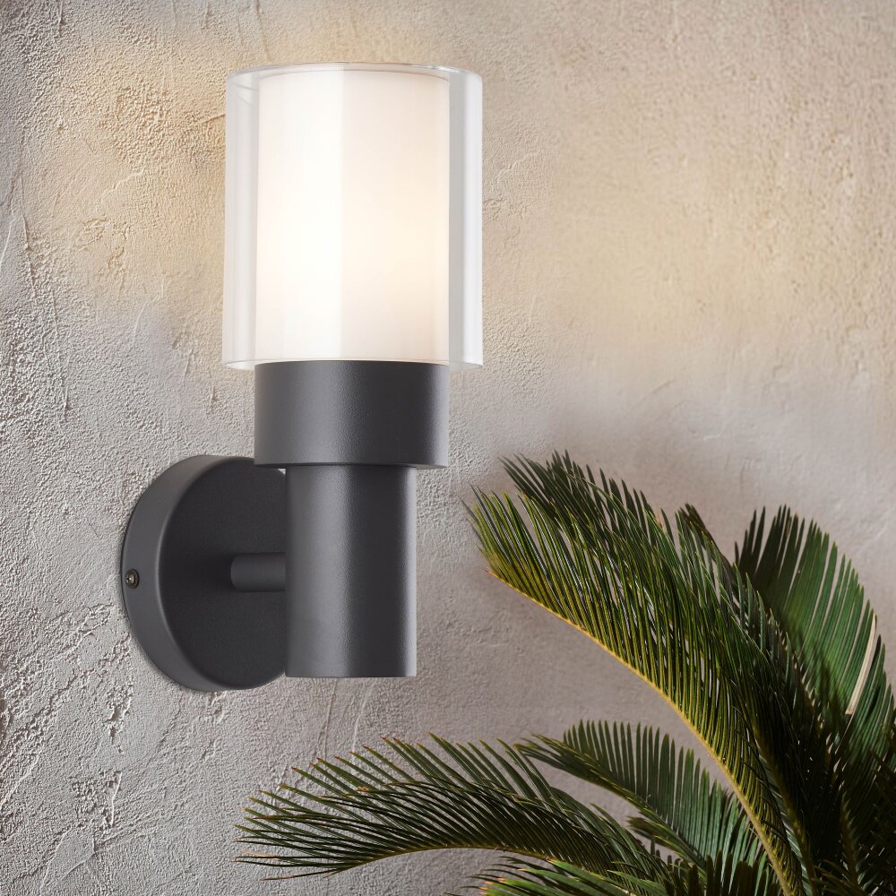 Brilliant-Leuchten Arthus Aplique para exterior Negro, 1 luz main product photo