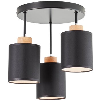 Brilliant-Leuchten Vonnie Lámpara de Techo Negro, 3 luces