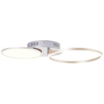 Brilliant-Leuchten Virtus Lámpara de Techo LED Plata, 1 luz