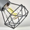 Baripada Lámpara de Techo Antracita, Cromo, 4 luces