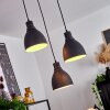 Malabe Lámpara Colgante Madera oscura, Negro, 3 luces