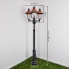 Gascon Poste de Jardín Negro, 3 luces