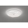 Fischer-Honsel Dots Lámpara de Techo LED Blanca, 1 luz, Mando a distancia