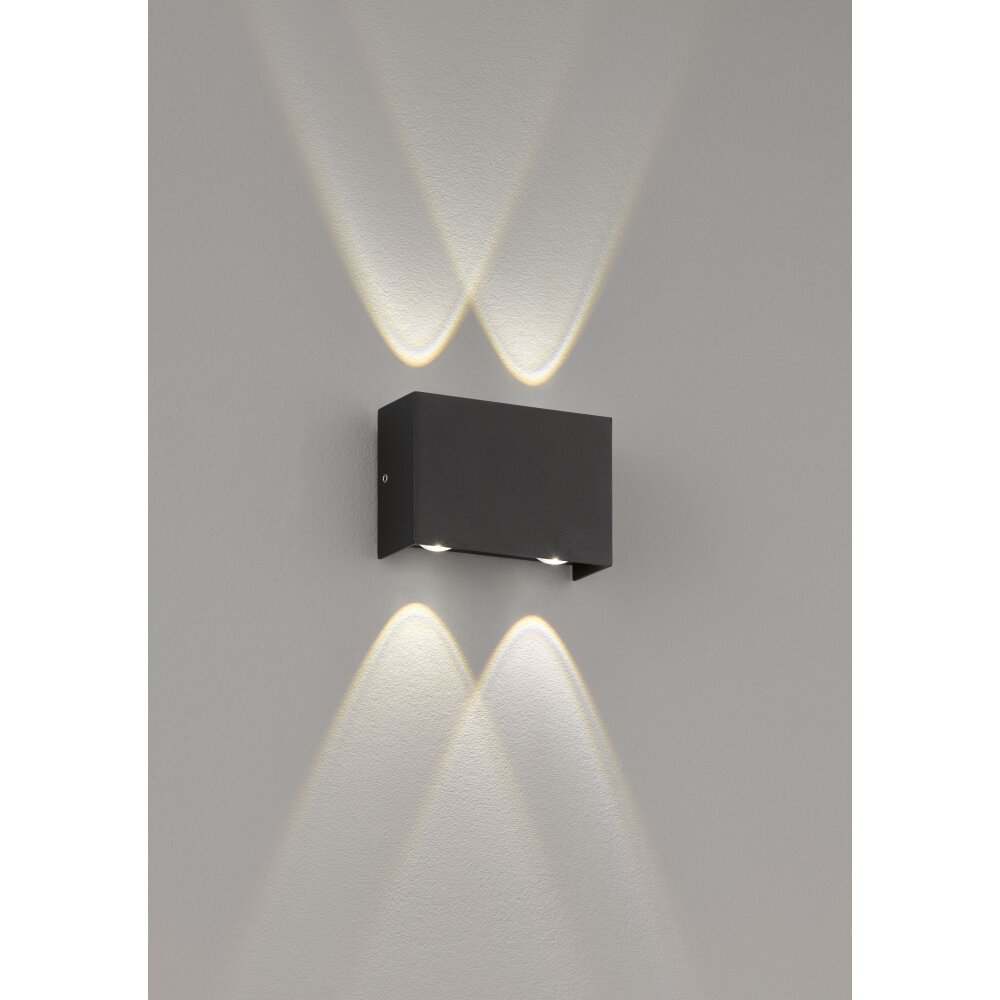 Fischer-Honsel Nairobi Aplique para exterior LED Negro, 4 luces main product photo