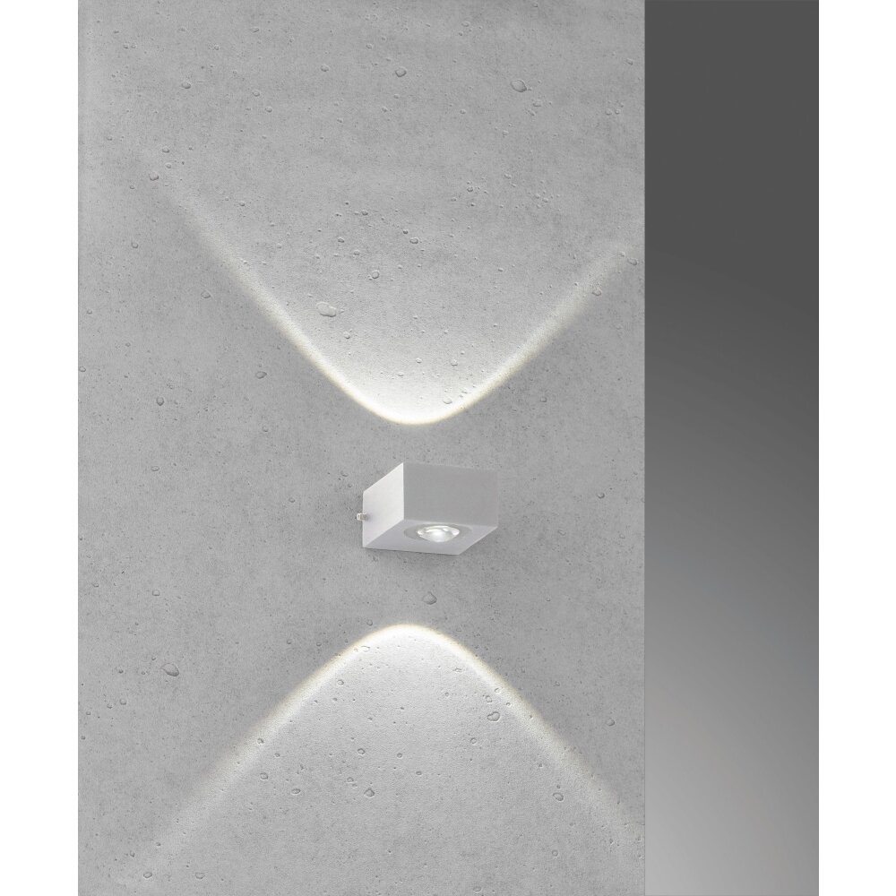 Fischer-Honsel Helsinki Aplique para exterior LED Plata, 2 luces main product photo