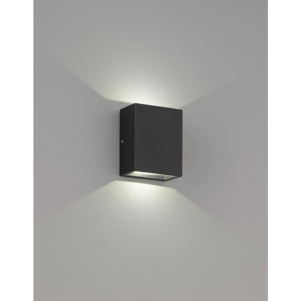 Fischer-Honsel Denver Aplique para exterior LED Negro, 2 luces main product photo