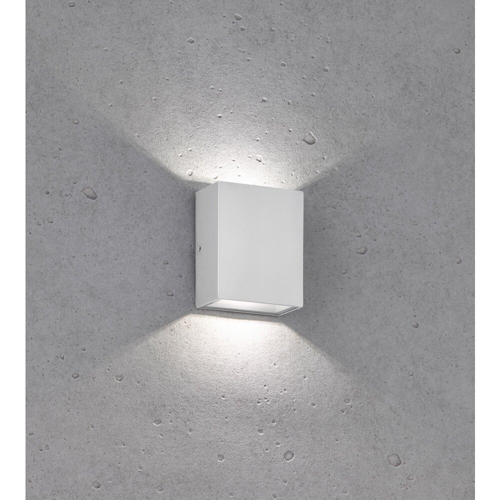 Fischer-Honsel Denver Aplique para exterior LED Plata, 2 luces main product photo
