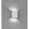 Fischer-Honsel Denver Aplique para exterior LED Plata, 2 luces