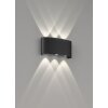 Fischer-Honsel Berlin Aplique para exterior LED Negro, 6 luces