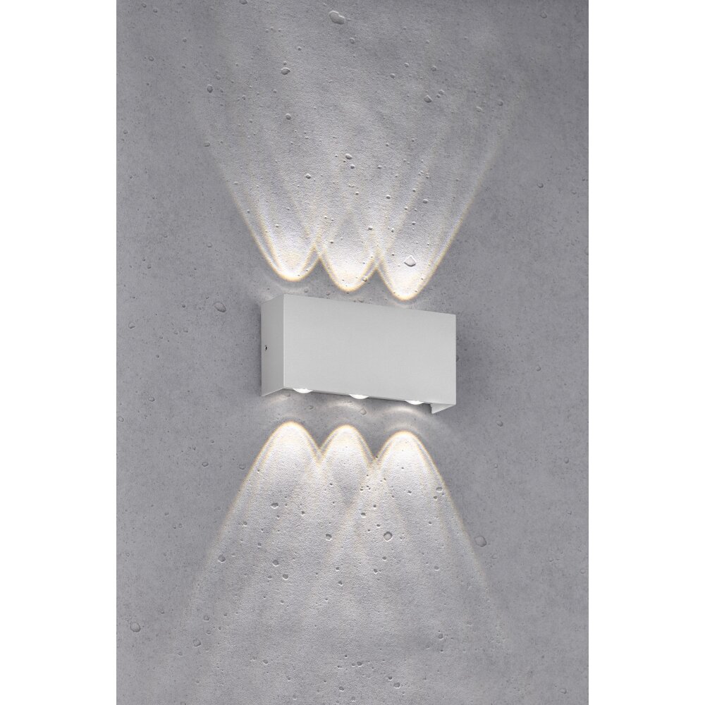 Fischer-Honsel Nairobi Aplique para exterior LED Plata, 2 luces main product photo