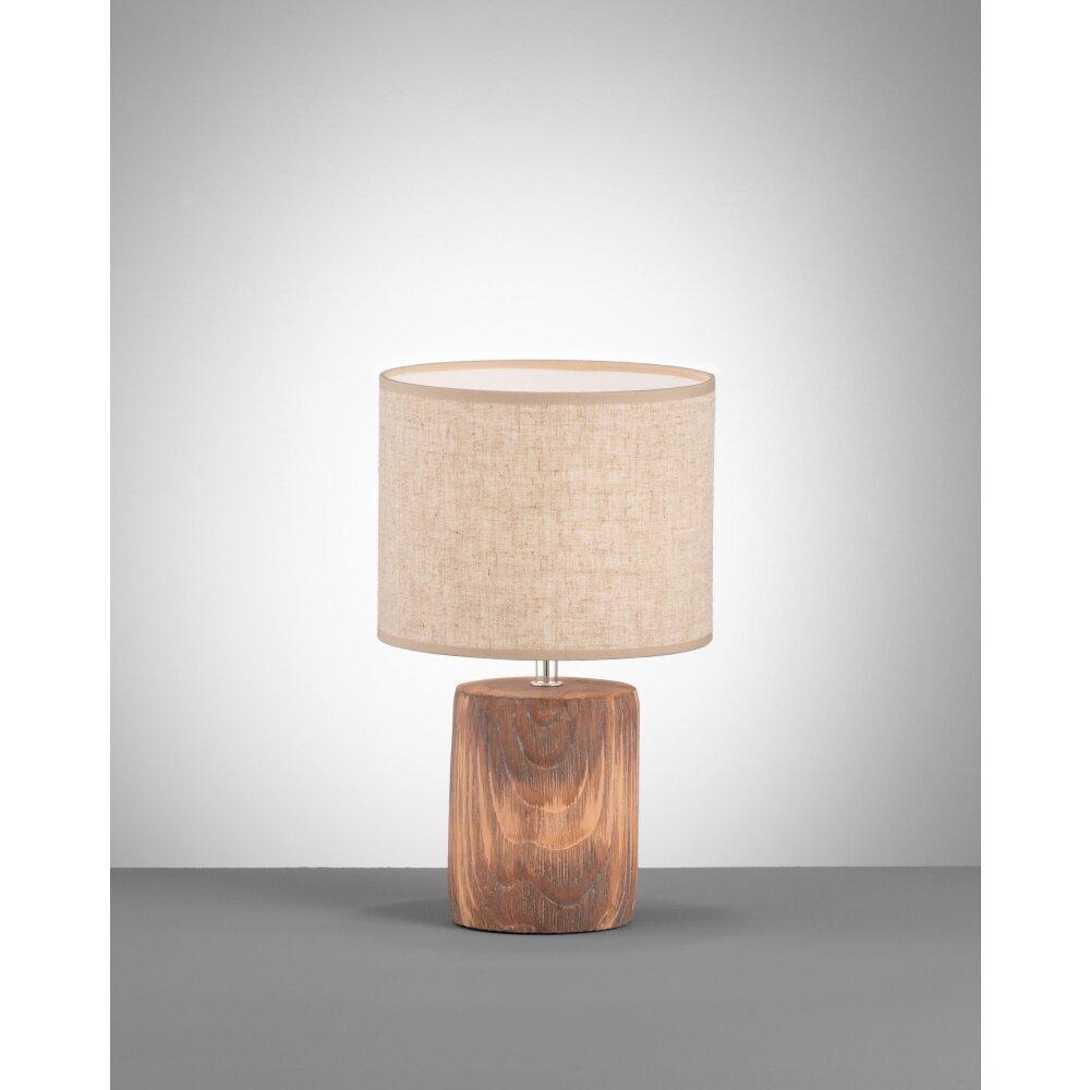 Fischer-Honsel Malik Lámpara de mesa Madera oscura, 1 luz main product photo