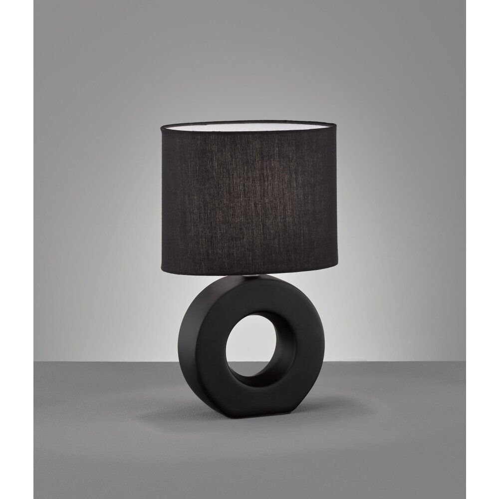 Fischer-Honsel Ponti Lámpara de mesa Negro, 1 luz main product photo