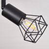 Baripada Lámpara de Techo Madera oscura, Negro, 4 luces