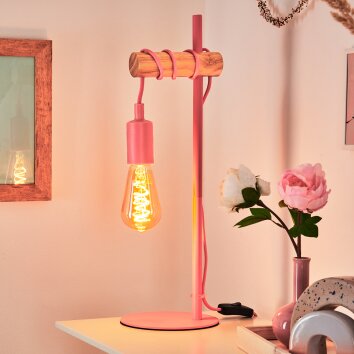 Picmy Lámpara de mesa Crudo, Rosa, 1 luz