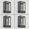 Caudry Aplique para exterior Negro, 1 luz, Sensor de movimiento