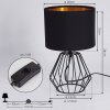 Avon Lámpara de mesa Negro, 1 luz