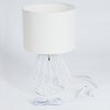 Avon Lámpara de mesa Blanca, 1 luz Avon Lámpara de mesa Blanca, 1 luz