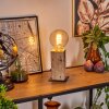 Derville Lámpara de mesa Crudo, Negro, 1 luz