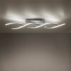 Leuchten-Direkt LOLAsmart-SWING Lámpara de Techo LED Acero bruñido, 2 luces, Mando a distancia, Cambia de color
