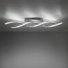 Leuchten-Direkt LOLAsmart-SWING Lámpara de Techo LED Acero bruñido, 2 luces, Mando a distancia, Cambia de color